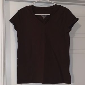 Brown V-Neck